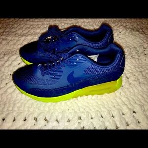 Navy Blue and Lime green/yellow